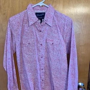 Pink Paisley button up.